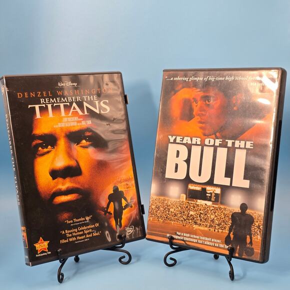 Lot of 2 Football DVDs – Remember the Titans & Year of the Bull - Picture 1 of 5